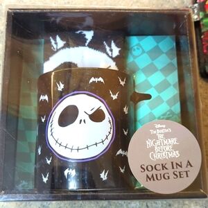 Disney Nightmare Before Christmas sock and mug gift set